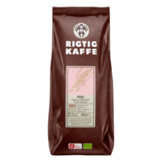 Rigtig Kaffe Ekologisk Peru v/24kg Hela kaffebönor