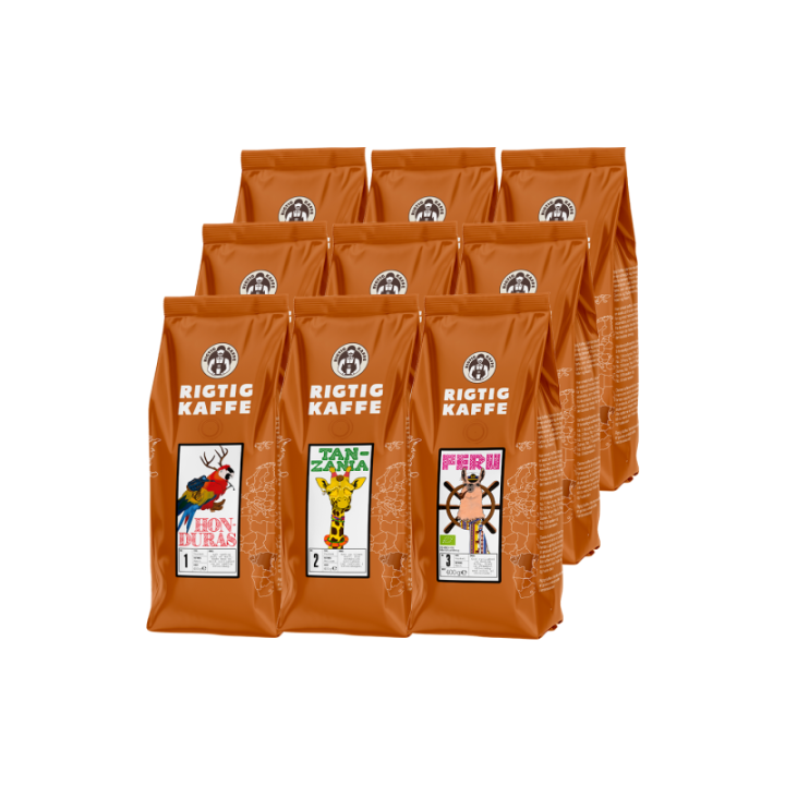 Rigtig Kaffe Världens kaffepaket v/24kg