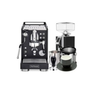 La Pavoni Mini Cellini Svart LPSMCB01EU Inkl. Eureka Mignon Turbo Espressokvarn, Baristautrustning & Koppar