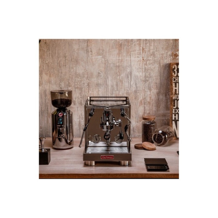 La Pavoni Ny Cellini Evolution LPSCVS01NO Inkl. La Pavoni Prosumer espressokvarn, baristautrustning & koppar
