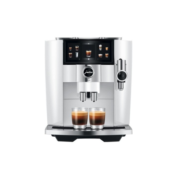 Jura J8 Twin (EA) Diamond White Inkl. mjölkbehållare, sirap & kaffe