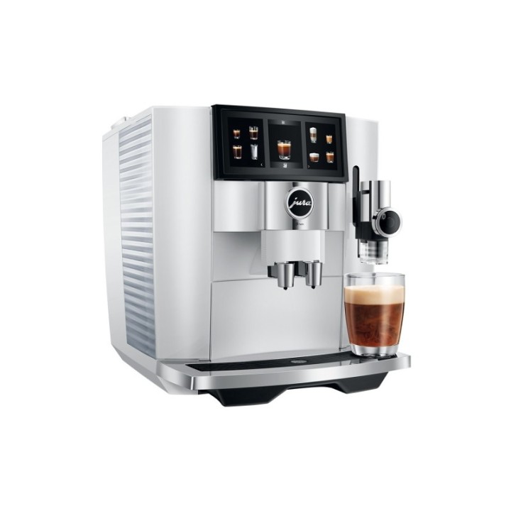 Jura J8 Twin (EA) Diamond White Inkl. mjölkbehållare, sirap & kaffe