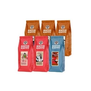 Rigtig Kaffe Mixpaket 2,7 kg Hela kaffebönor