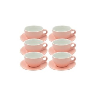 Club House Tulipano Latte med fat matt rosa 30 cl 6 st