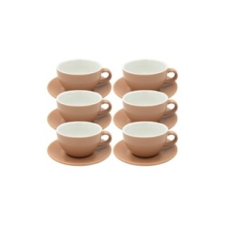 Club House Tulipano Latte med fat matt beige 30 cl 6 st