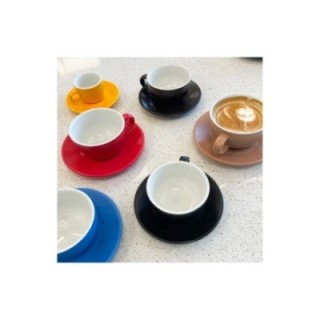 Club House Tulipano Cappuccino med underkopp matt brun 26 cl 6 st