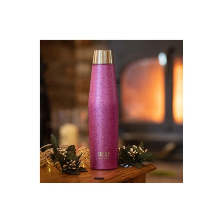 BUILT Apex Termosflaska 0,54 L Lila Glitter