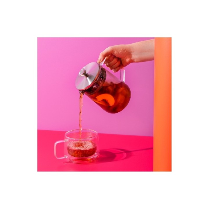 La Cafetière 4 koppar tebryggare stål/glas