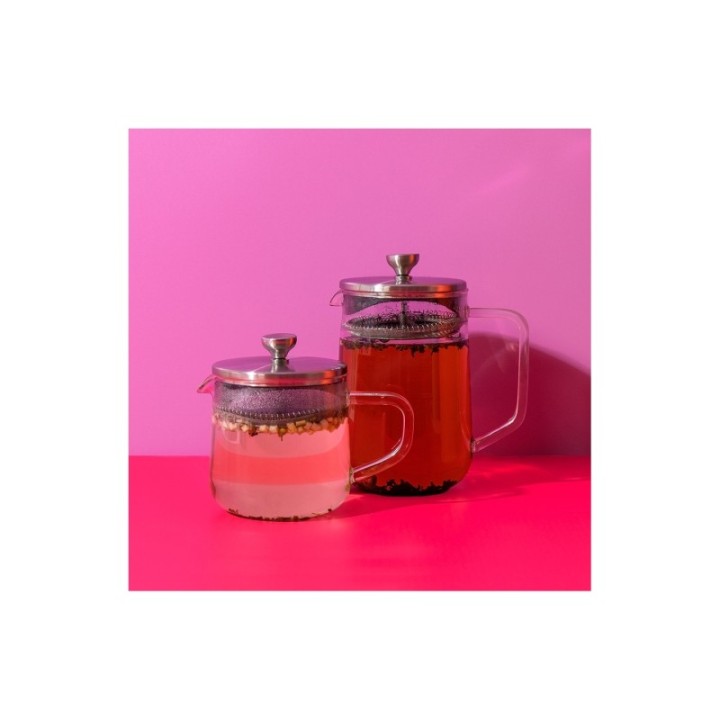 La Cafetière 4 koppar tebryggare stål/glas