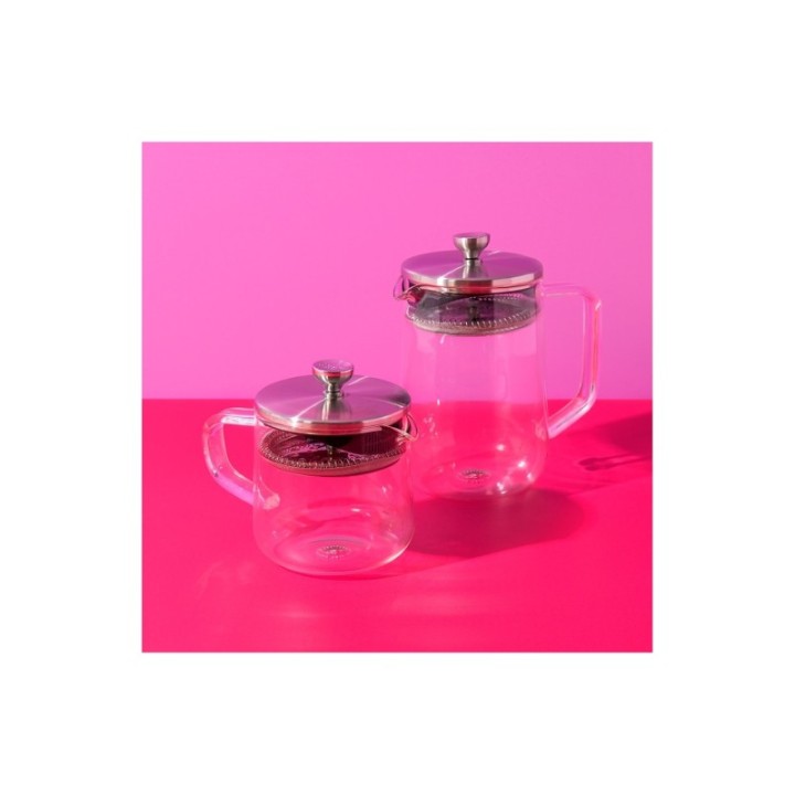 La Cafetière 4 koppar tebryggare stål/glas