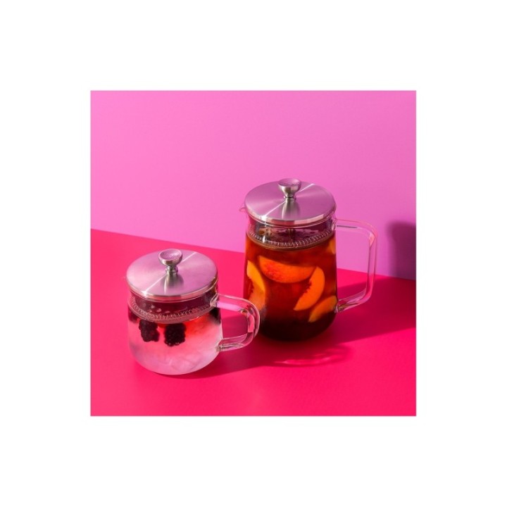 La Cafetière 4 koppar tebryggare stål/glas