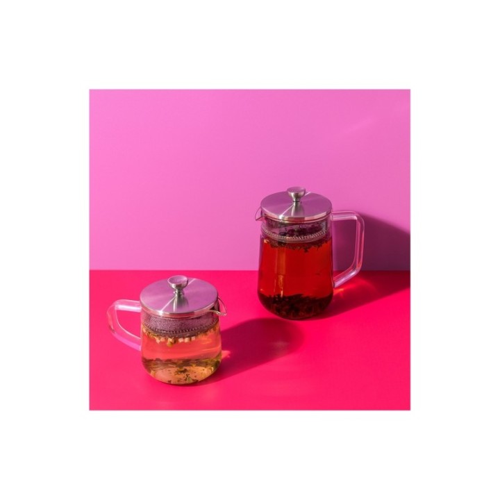 La Cafetière 4 koppar tebryggare stål/glas