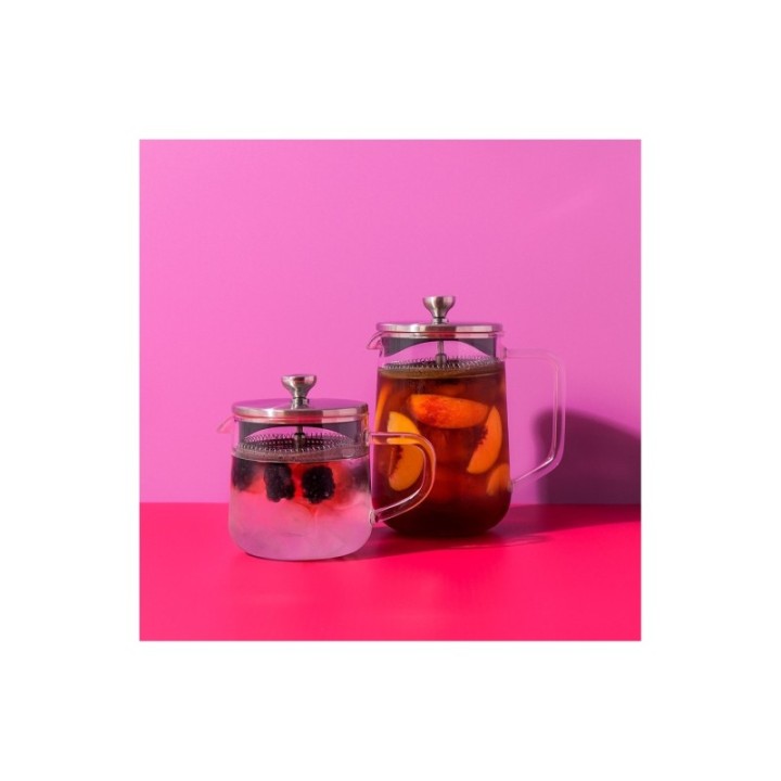 La Cafetière 4 koppar tebryggare stål/glas