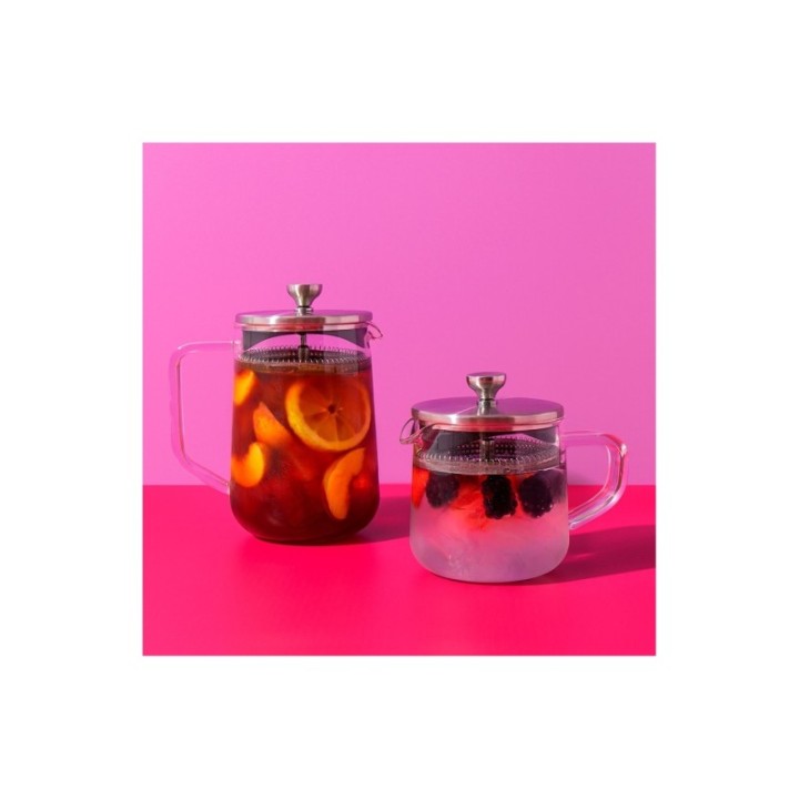 La Cafetière 4 koppar tebryggare stål/glas