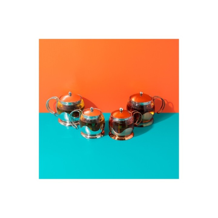 La Cafetière Izmir 4 koppar tebryggare stål