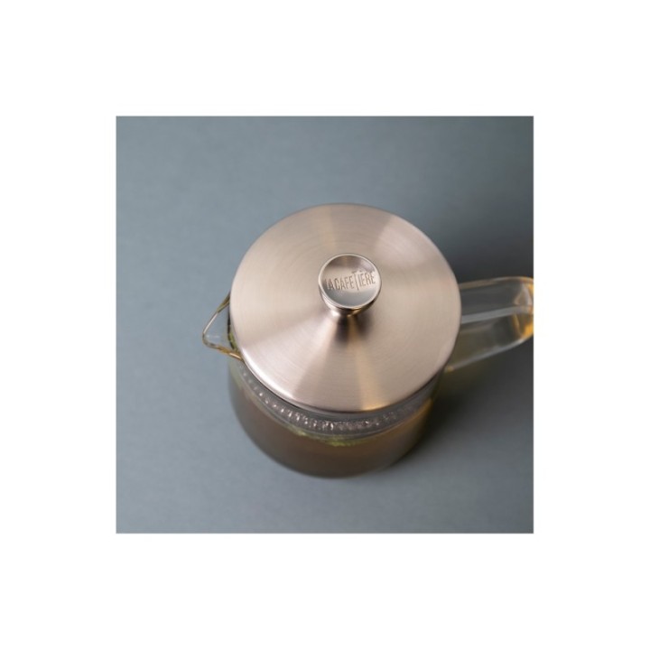 La Cafetière 2-kopps tebryggare stål/glas