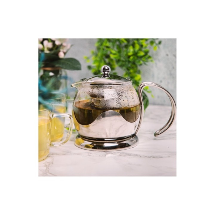 La Cafetière Izmir 2-kopps tebryggare i stål