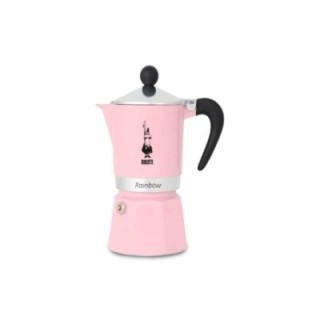 Bialetti Primavera Rainbow 6-kopps espressokanna rosa