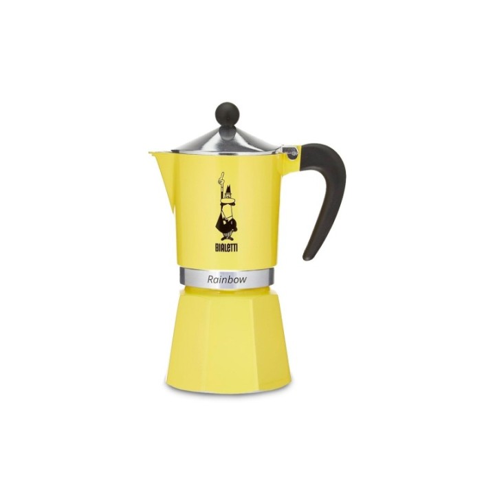 Bialetti Primavera Rainbow 6 koppar espressokanna gul