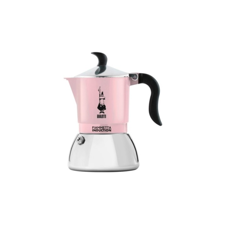 Bialetti Primavera Fiammetta 2-kopps espressokanna rosa