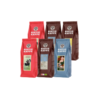 Rigtig Kaffe Mixpaket 2,7 kg Hela kaffebönor