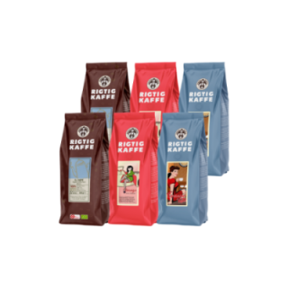 Rigtig Kaffe Mixpaket 2,8 kg Hela kaffebönor