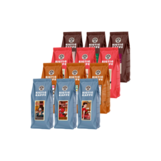 Rigtig Kaffe Mixpaket 5,4kg Hela kaffebönor