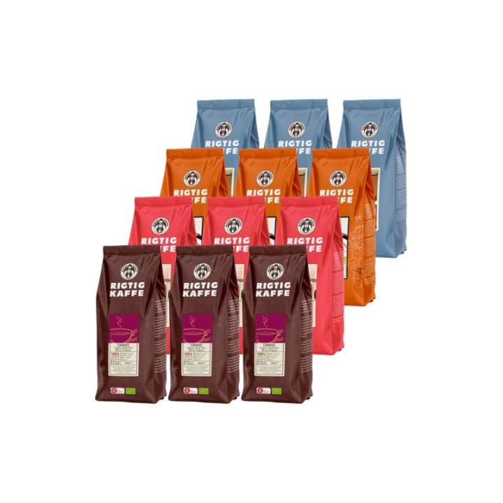 Rigtig Kaffe Mixpaket 5,7kg Hela kaffebönor