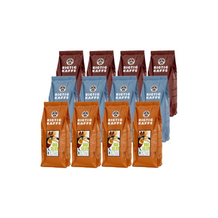 Rigtig Kaffe Mixpaket 5,6 kg Hela kaffebönor