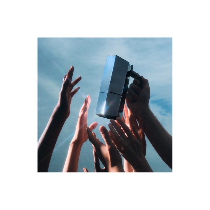 Alessi Menhir 3-kopps espressokanna i stål