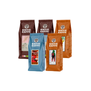 Rigtig Kaffe Mixpaket 2,1kg Hela kaffebönor