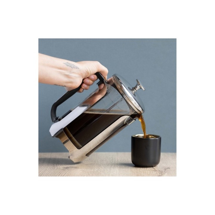 La Cafetière Roma 12 kop. stempelkanna i rostfritt stål