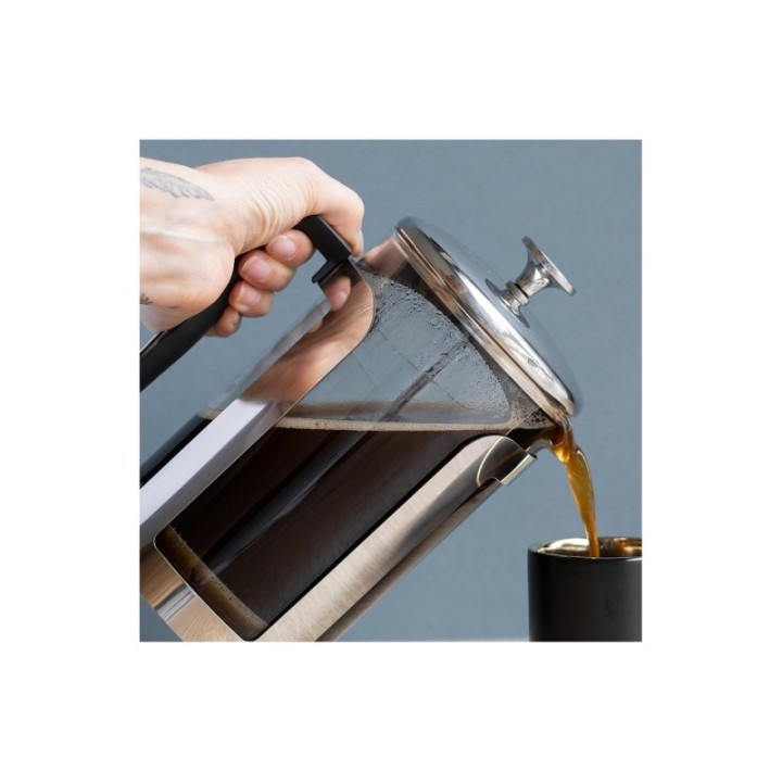 La Cafetière Roma 12 kop. stempelkanna i rostfritt stål