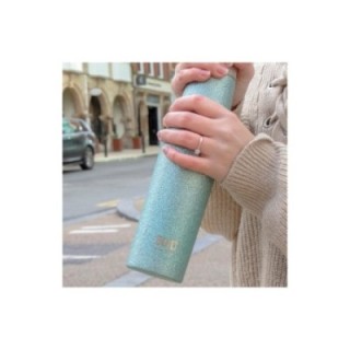 BUILT Apex termoflaska 0,54 L blått glitter