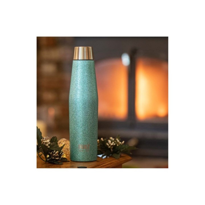 BUILT Apex termoflaska 0,54 L blått glitter