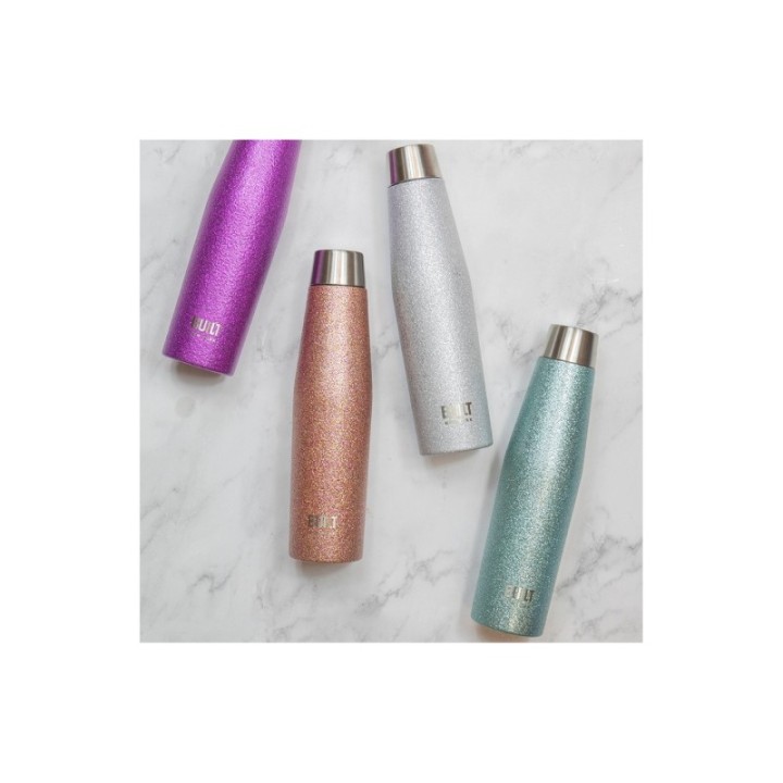 BUILT Apex termoflaska 0,54 L blått glitter