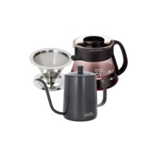 La Cafetière Filterbryggset inkl. gooseneck-kittel, dripper för 1 kopp & V60-server
