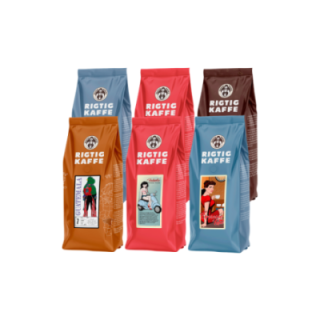Rigtig Kaffe Mixpaket 2,7 kg Hela kaffebönor