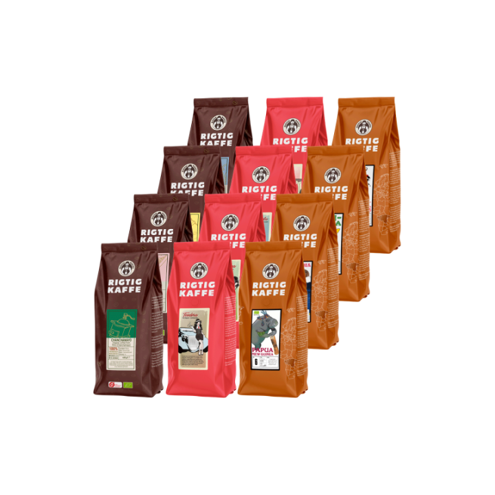 Rigtig Kaffe Mixpaket 5,2 kg Hela kaffebönor