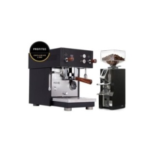 Profitec MOVE - Exklusiv linje inkl. Eureka krom/matt svart kvarn