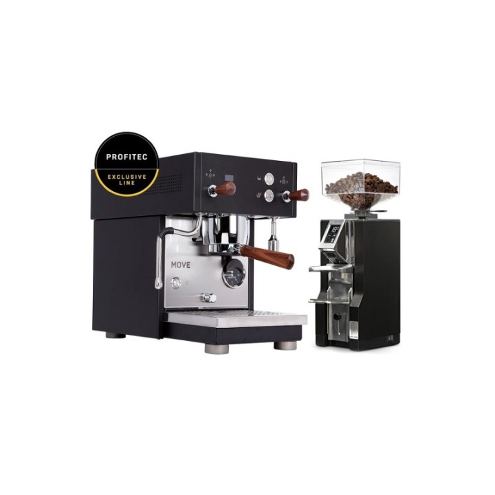 Profitec MOVE - Exklusiv linje inkl. Eureka krom/matt svart kvarn