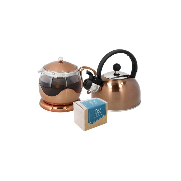 La Cafetière 4-kopps tebryggare inkl. vattenkokare & NUTE Earl Grey tepåsar