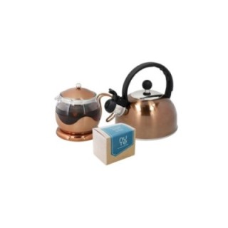 La Cafetière 2-kopps tebryggare inkl. vattenkokare & NUTE Earl Grey tepåsar