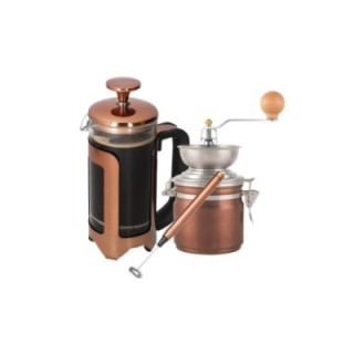 La Cafetière Roma 8 koppar. Stempelkanna Inkl. Kaffekvarn & Mjölkskummare