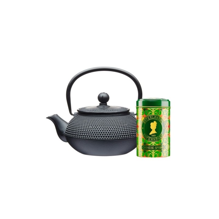 La Cafetière 0,6 L Tebryggare Svart och Østerlandsk Thehus Chinese Spring 125g