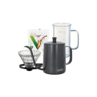 La Cafetière svanhalskanna 0,6 l inkl. Hario dripper & pappersfilter