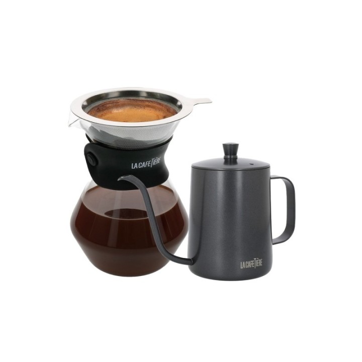 La Cafetière Pour Over 3 Koppar og La Cafetière Gooseneck Kanna 0,7 L Stål
