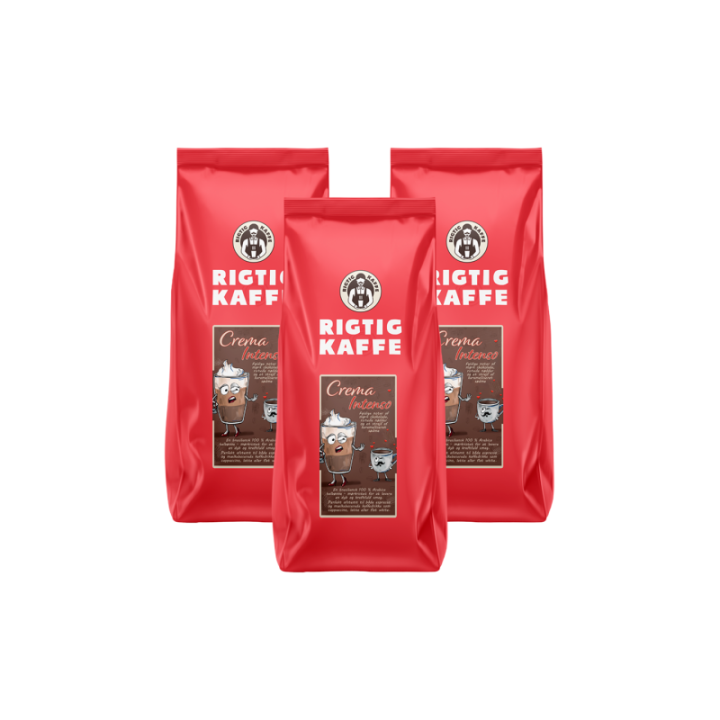 Rigtig Kaffe Crema Intenso 3kg Hela kaffebönor
