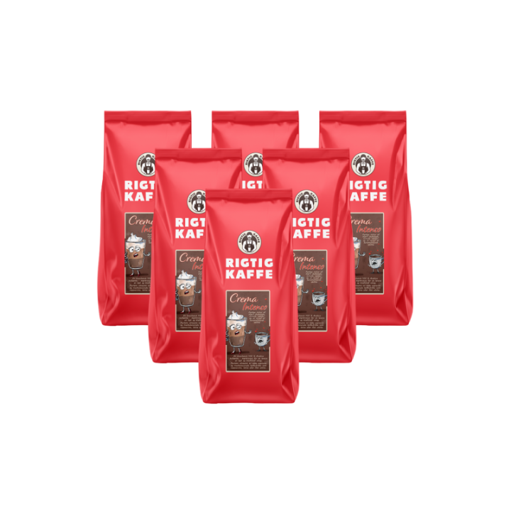 Rigtig Kaffe Crema Intenso 6 kg hela kaffebönor
