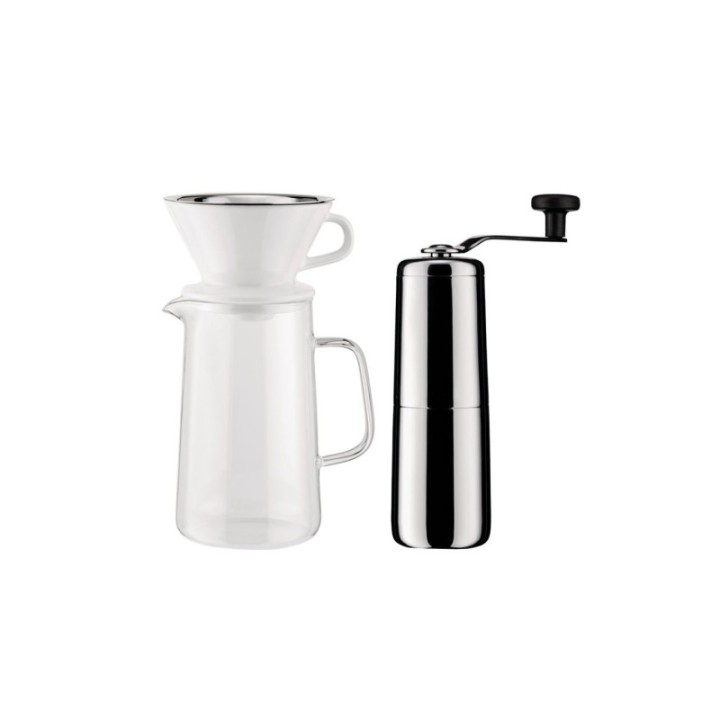 Alessi Slow coffee-set med kaffekvarn och pour-over
